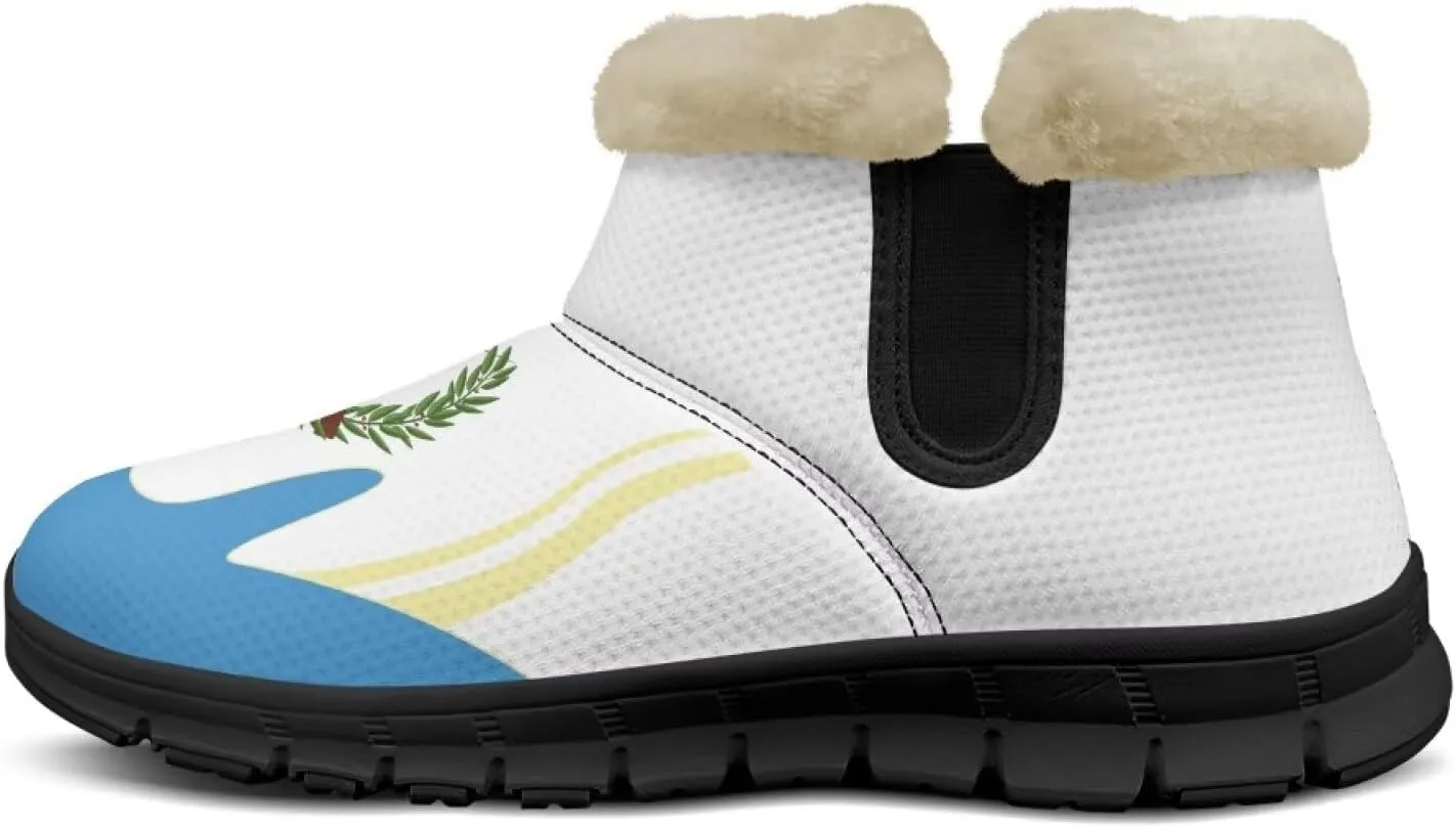 Binienty Winter Snow Boots for Women Warm Cozy Slip on Ankle Boots Outdoor Shoes with Plush Collar