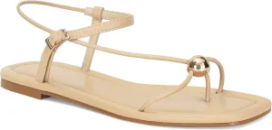 Black Strappy Flat Sandals for Women Comfortable Open Square Toe Sandals Dressy Beach Thong Flip Flop Slides Sandals