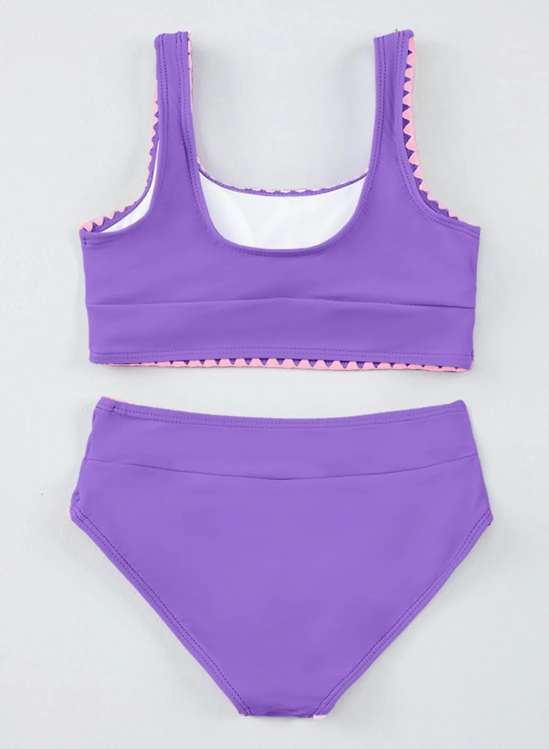 blibean Teen Girls Swimsuits Two Piece Bikini Sets with Chest Pad Size 6-15 Years