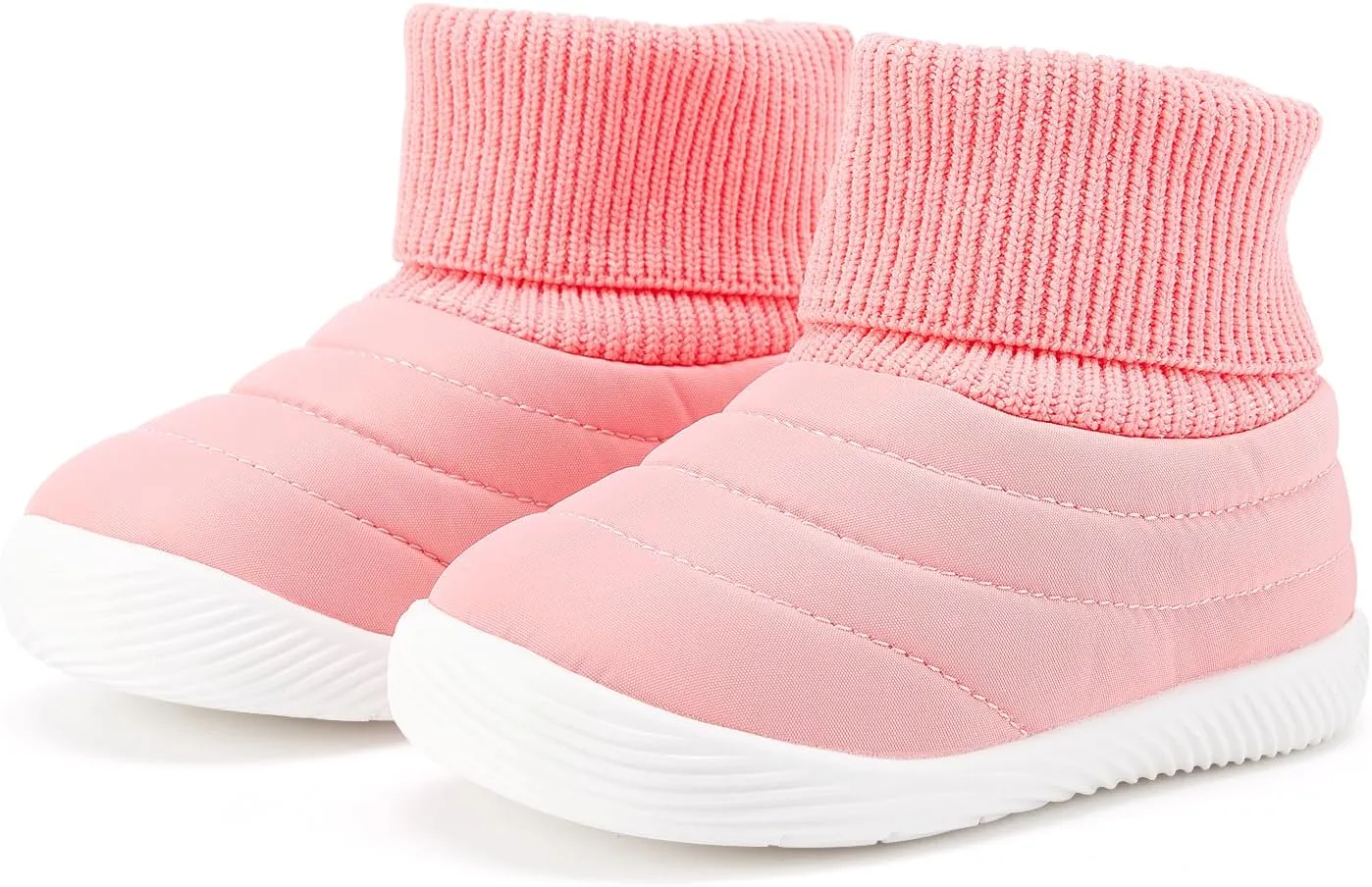 BMCiTYBM Baby Boy Girl Snow Boots Infant Warm Winter Booties Slip On Lightweight Outdoor Indoor Sock Shoes for First Walkers 6 9 12 18 24 Months