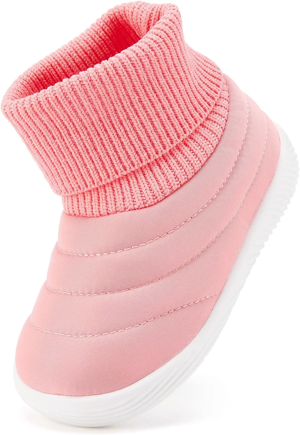 BMCiTYBM Baby Boy Girl Snow Boots Infant Warm Winter Booties Slip On Lightweight Outdoor Indoor Sock Shoes for First Walkers 6 9 12 18 24 Months
