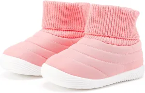BMCiTYBM Baby Boy Girl Snow Boots Infant Warm Winter Booties Slip On Lightweight Outdoor Indoor Sock Shoes for First Walkers 6 9 12 18 24 Months