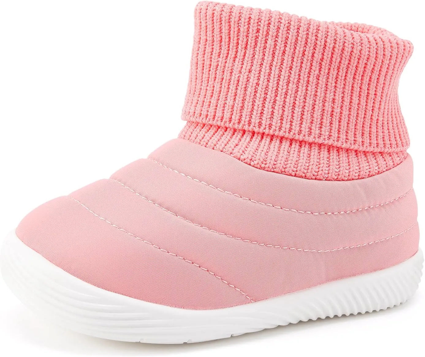 BMCiTYBM Baby Boy Girl Snow Boots Infant Warm Winter Booties Slip On Lightweight Outdoor Indoor Sock Shoes for First Walkers 6 9 12 18 24 Months