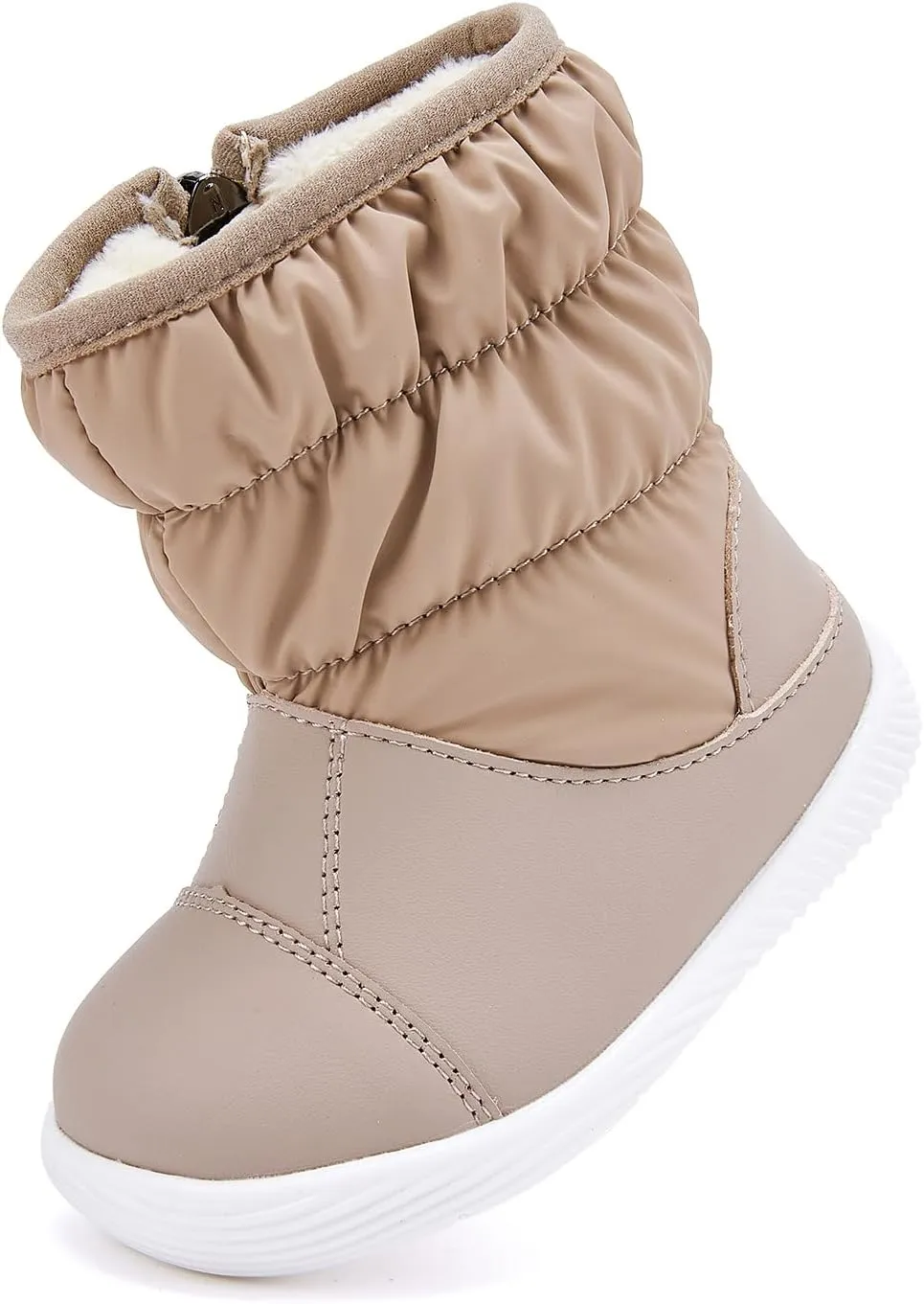 BMCiTYBM Baby Boy Girl Snow Boots Waterproof Winter Warm Booties Nonslip Lightweight Outdoor Shoes for First Walkers 6 9 12 18 24 Months(Infant/Toddler)