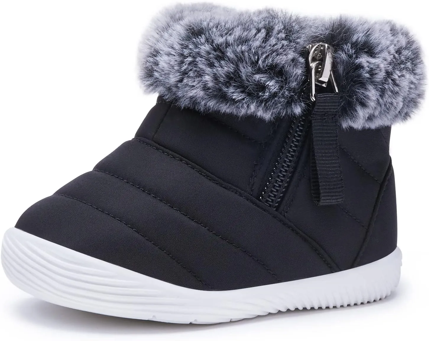 BMCiTYBM Baby Boy Girl Snow Boots Waterproof Winter Warm Booties Nonslip Lightweight Outdoor Shoes for First Walkers 6 9 12 18 24 Months(Infant/Toddler)