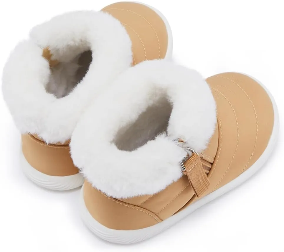 BMCiTYBM Baby Boy Girl Snow Boots Waterproof Winter Warm Booties Nonslip Lightweight Outdoor Shoes for First Walkers 6 9 12 18 24 Months(Infant/Toddler)