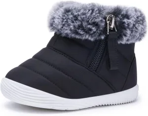 BMCiTYBM Baby Boy Girl Snow Boots Waterproof Winter Warm Booties Nonslip Lightweight Outdoor Shoes for First Walkers 6 9 12 18 24 Months(Infant/Toddler)