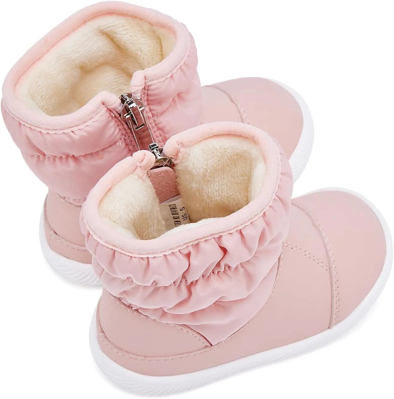 BMCiTYBM Baby Boy Girl Snow Boots Waterproof Winter Warm Booties Nonslip Lightweight Outdoor Shoes for First Walkers 6 9 12 18 24 Months(Infant/Toddler)