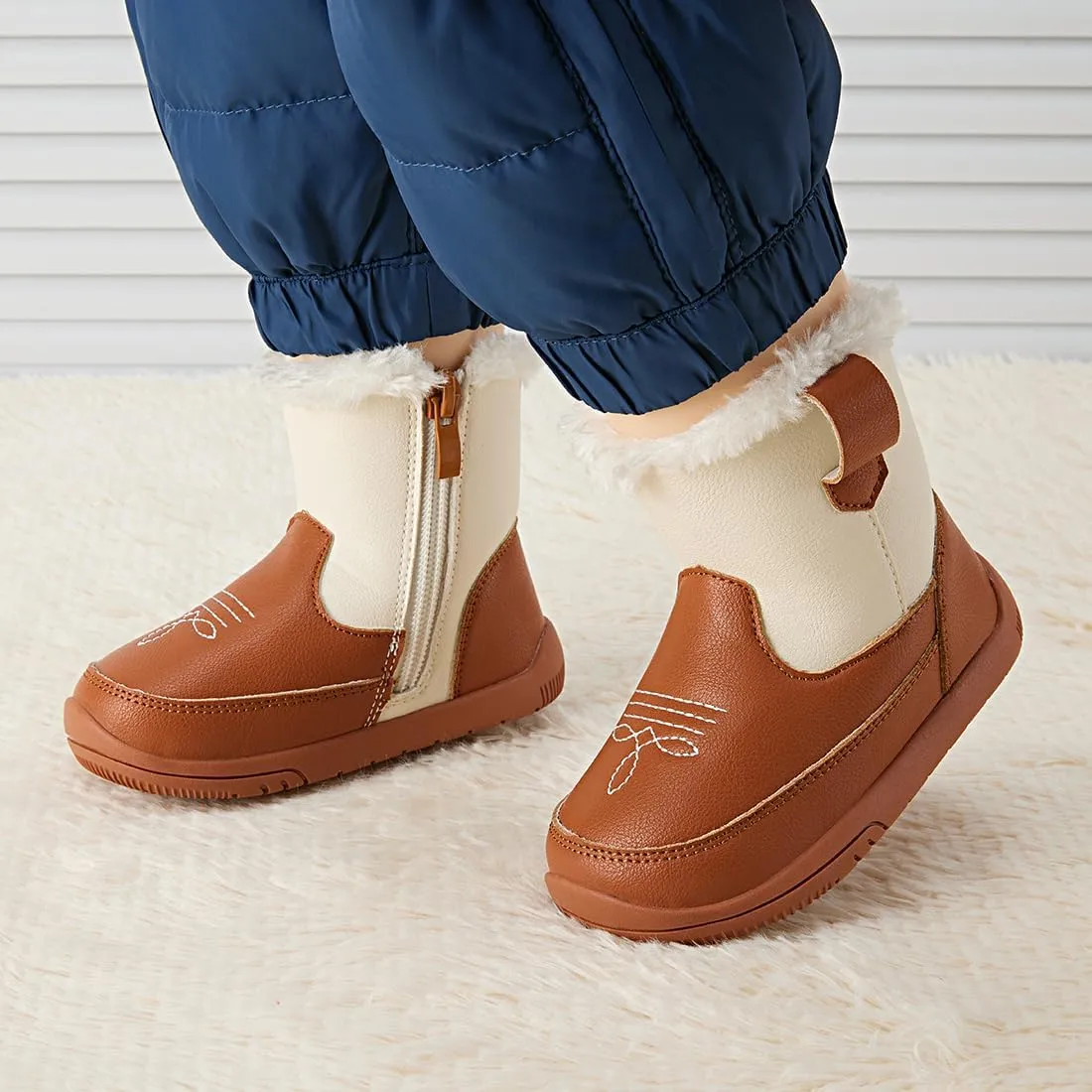BMCiTYBM Baby Girls Boys Boots High Top First Walking Shoes