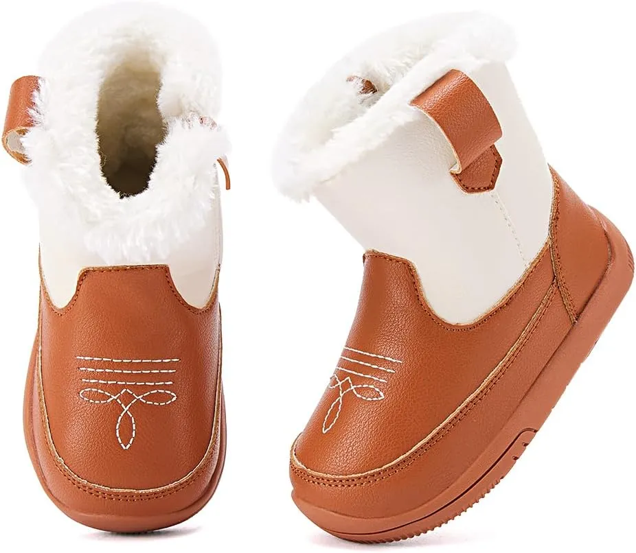 BMCiTYBM Baby Girls Boys Boots High Top First Walking Shoes