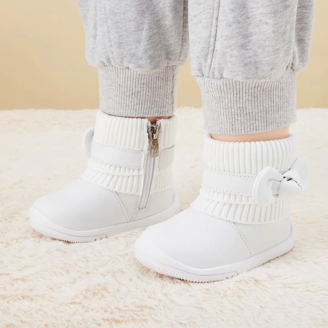BMCiTYBM Baby Girls Boys Boots High Top First Walking Shoes
