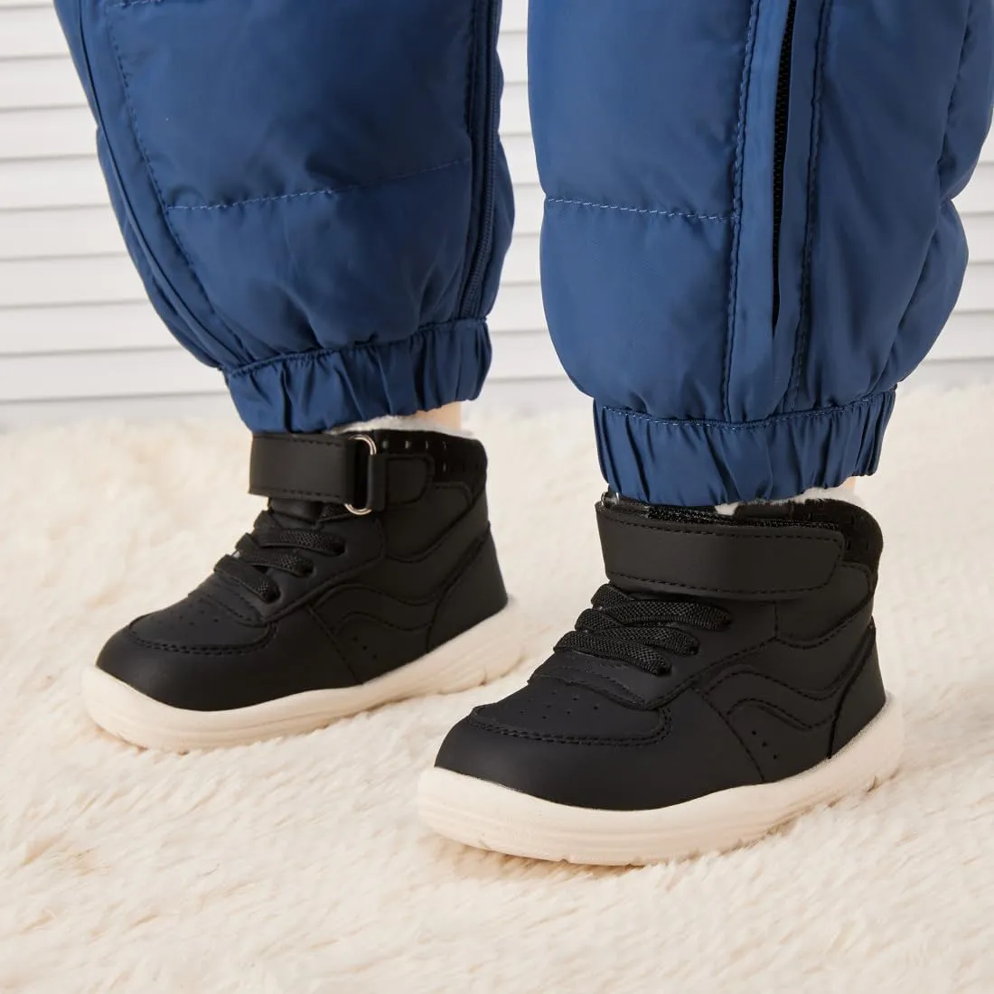 BMCiTYBM Baby Snow Boots Boys Girls Winter Infant Shoes Anti-Slip 6 9 12 18 24 Months Faux Fur
