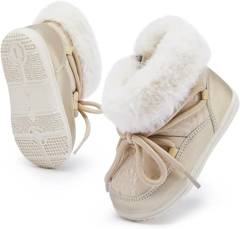 BMCiTYBM Baby Snow Boots Boys Girls Winter Warm Shoes Lightweight Outdoor Shoes for Infant Toddler 6 9 12 18 24 Months