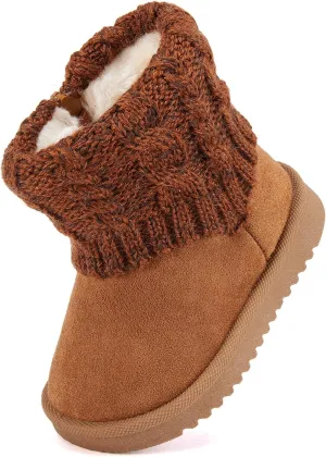 BMCiTYBM Baby Snow Boots Infant Boy Girl Winter Boots Nonslip Lightweight Outdoor Warm Shoes for Cold Weather 6 9 12 18 24 Months(Infant/Toddler)
