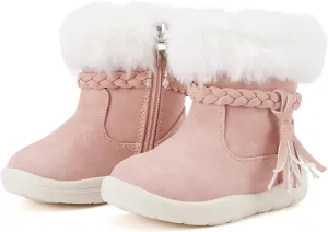 BMCiTYBM Baby Snow Boots Infant Boy Girl Winter Boots Nonslip Lightweight Outdoor Warm Shoes for Cold Weather 6 9 12 18 24 Months(Infant/Toddler)