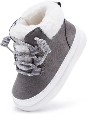 BMCiTYBM Baby Snow Boots Winter Shoes Infant Boys Girls Booties Non Slip Cold Weather 6-24 Months
