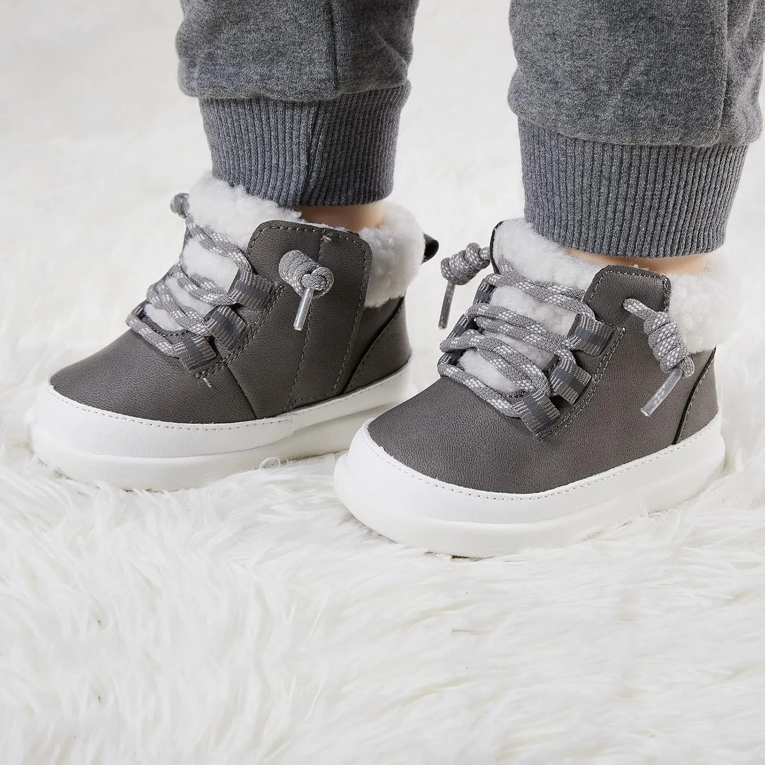 BMCiTYBM Baby Snow Boots Winter Shoes Infant Boys Girls Booties Non Slip Cold Weather 6-24 Months