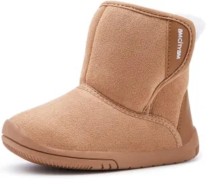 BMCiTYBM Girls Boys Snow Boots Warm Winter Fur Lined Baby Shoes (Infant/Toddler/Little Kid)