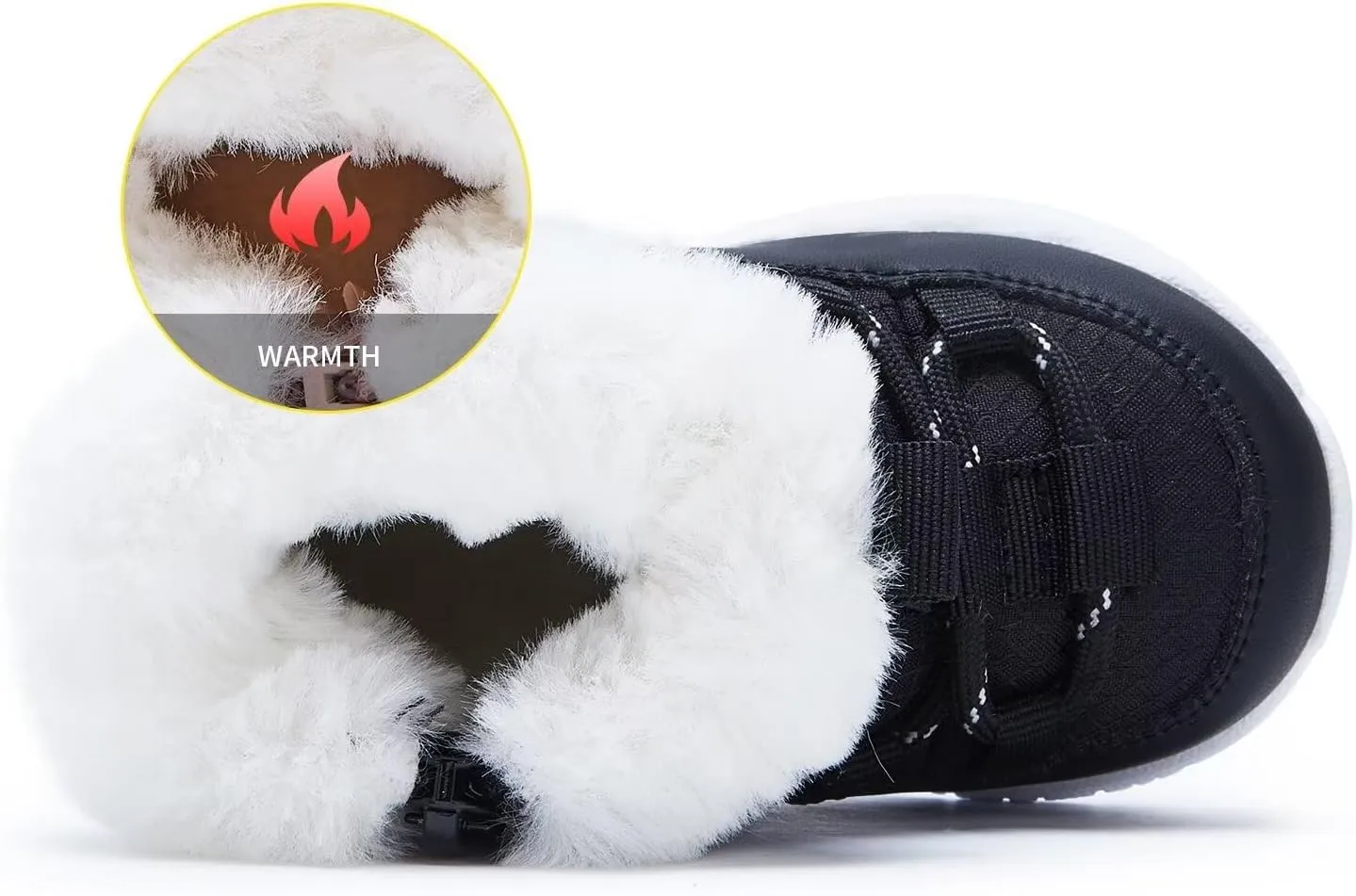 BMCiTYBM Girls Boys Snow Boots Warm Winter Fur Lined Baby Shoes (Infant/Toddler/Little Kid)
