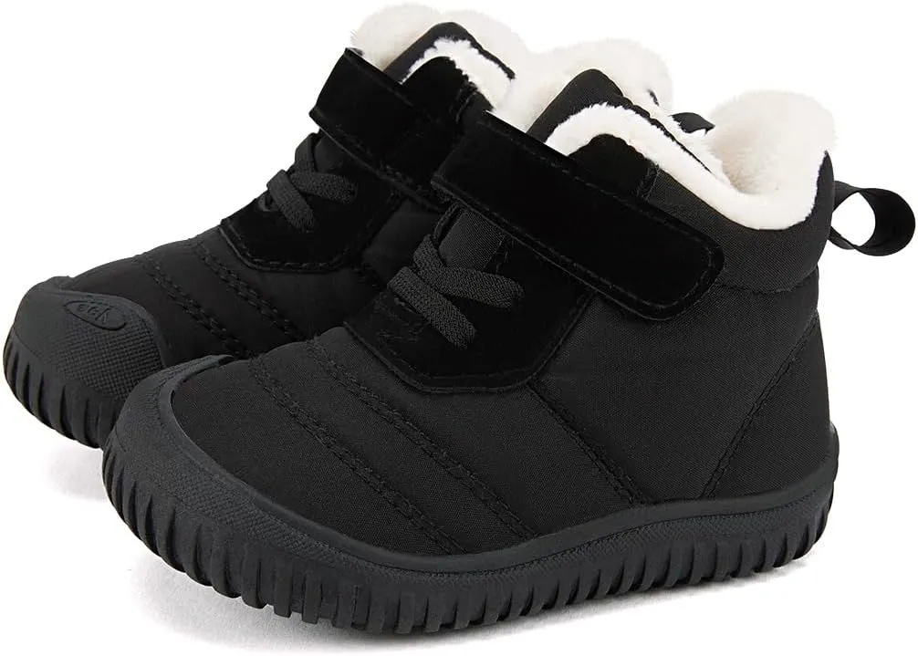 BMCiTYBM Toddler Baby Snow Boots Winter Shoes Boys Girls Cold Weather Baby Faux Fur Shoes