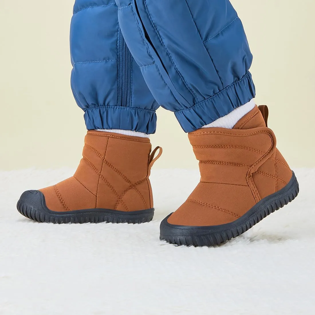 BMCiTYBM Toddler Baby Snow Boots Winter Shoes Boys Girls Cold Weather Baby Faux Fur Shoes