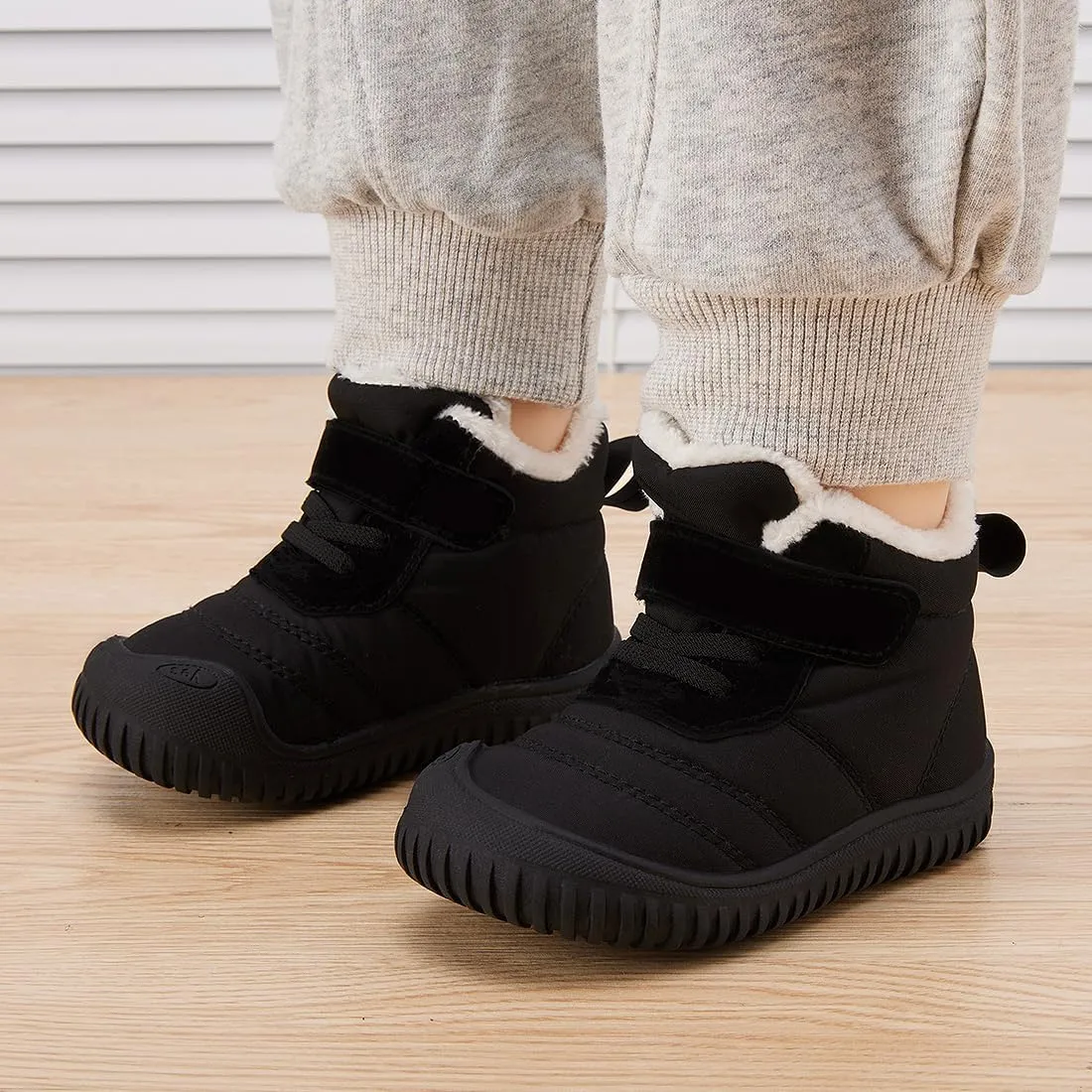 BMCiTYBM Toddler Baby Snow Boots Winter Shoes Boys Girls Cold Weather Baby Faux Fur Shoes