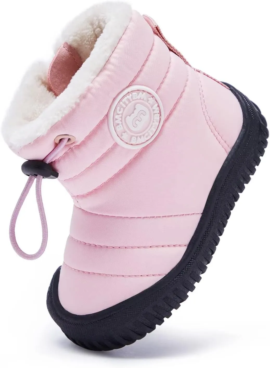 BMCiTYBM Toddler Baby Snow Boots Winter Shoes Boys Girls Cold Weather Baby Faux Fur Shoes