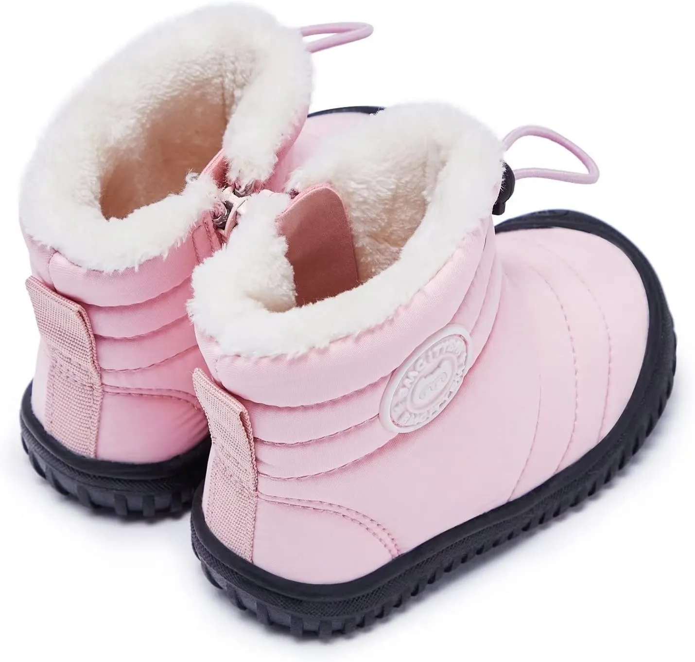 BMCiTYBM Toddler Baby Snow Boots Winter Shoes Boys Girls Cold Weather Baby Faux Fur Shoes