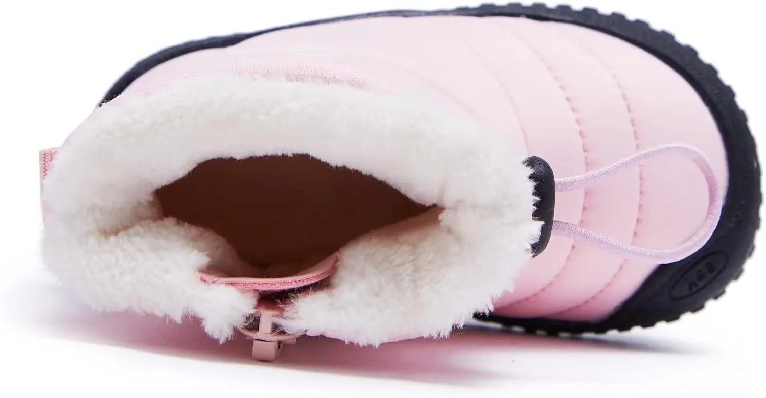 BMCiTYBM Toddler Baby Snow Boots Winter Shoes Boys Girls Cold Weather Baby Faux Fur Shoes