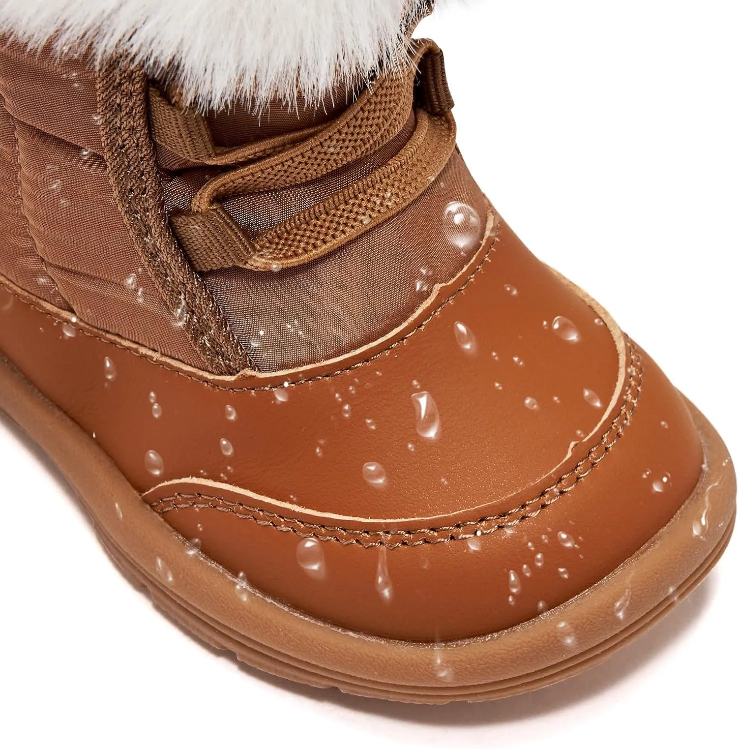 BMCiTYBM Toddler Snow Boots Baby Boys Girls Winter Warm Boots Infant High Top Shoes Faux Fur Bootie for Cold Weather Outdoor