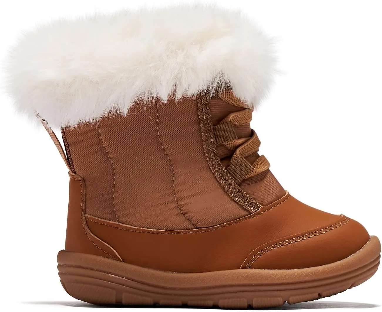 BMCiTYBM Toddler Snow Boots Baby Boys Girls Winter Warm Boots Infant High Top Shoes Faux Fur Bootie for Cold Weather Outdoor