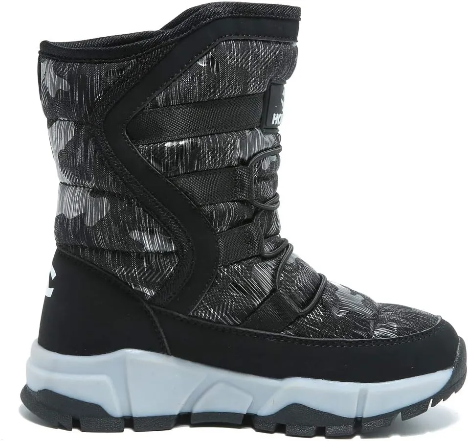 BODATU Boys Snow Boots Outdoor Waterproof Winter Kids Shoes
