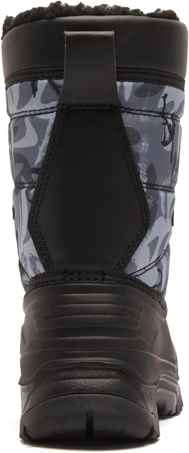 BODATU Boys' Waterproof Winter Snow Boots with Insulation for Cold Weather