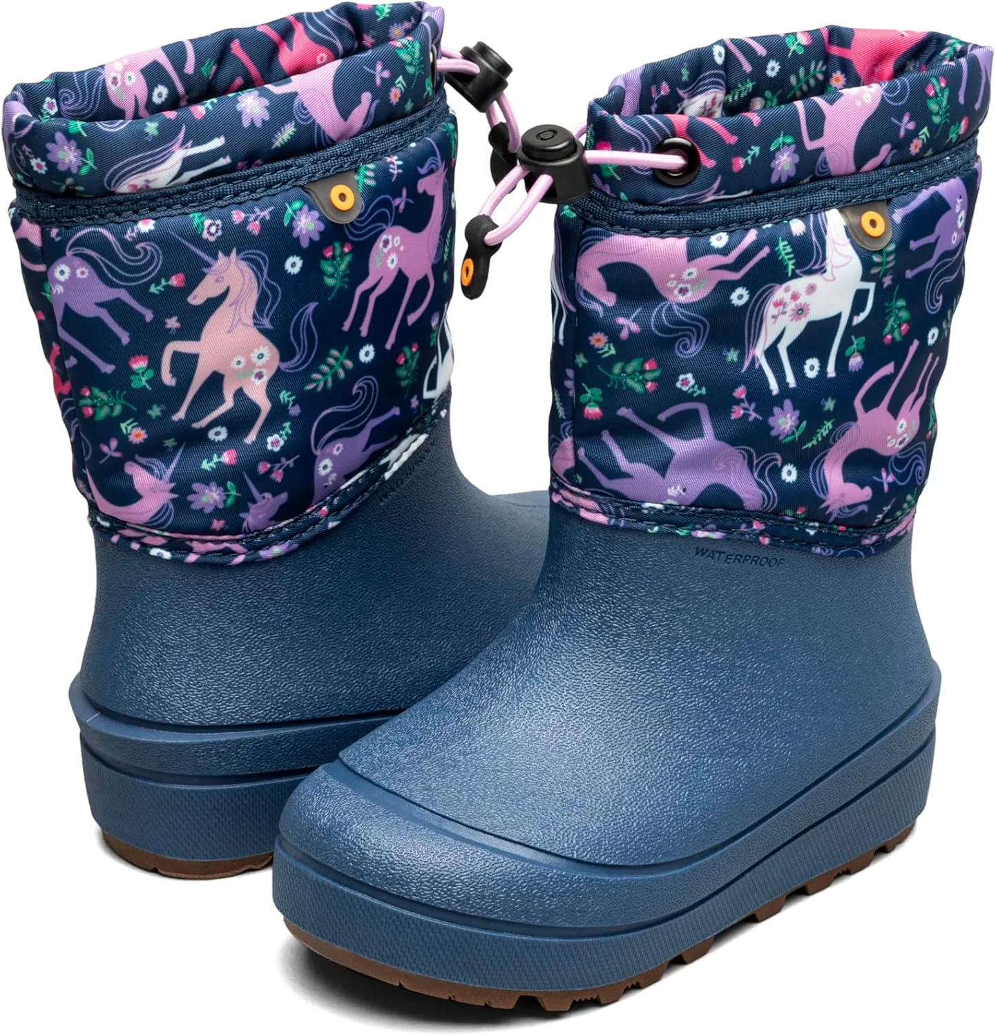 BOGS Unisex-Child Snow Shell Boots-Unicorn Meadow (Toddler/Little Big Kid)