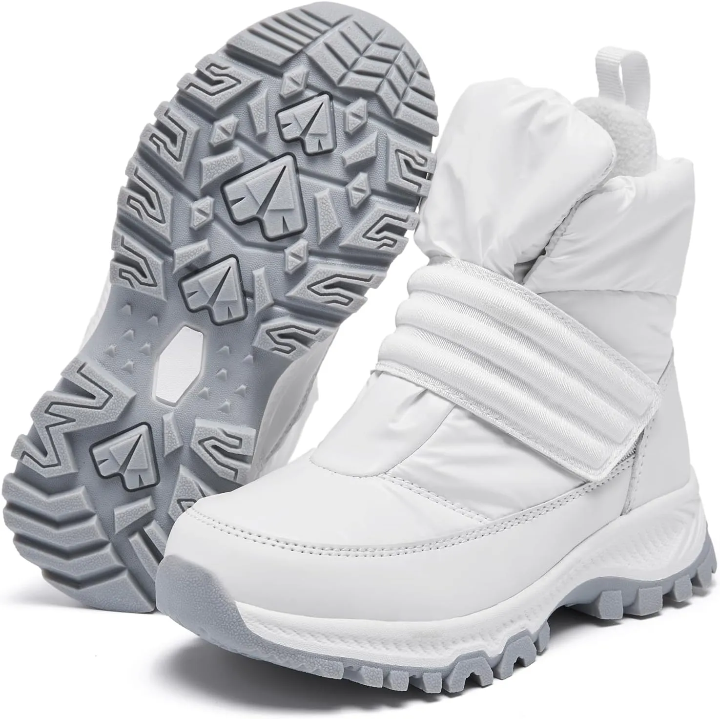 Boys Girls Kids Cute Snow Boots Waterproof Slip Resistant Outdoor Winter Boots Shoes Little Kid/Big Kid