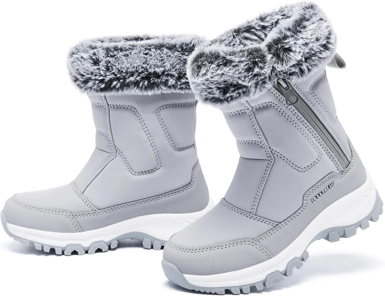 Boys Girls Kids Cute Snow Boots Waterproof Slip Resistant Outdoor Winter Boots Shoes Little Kid/Big Kid