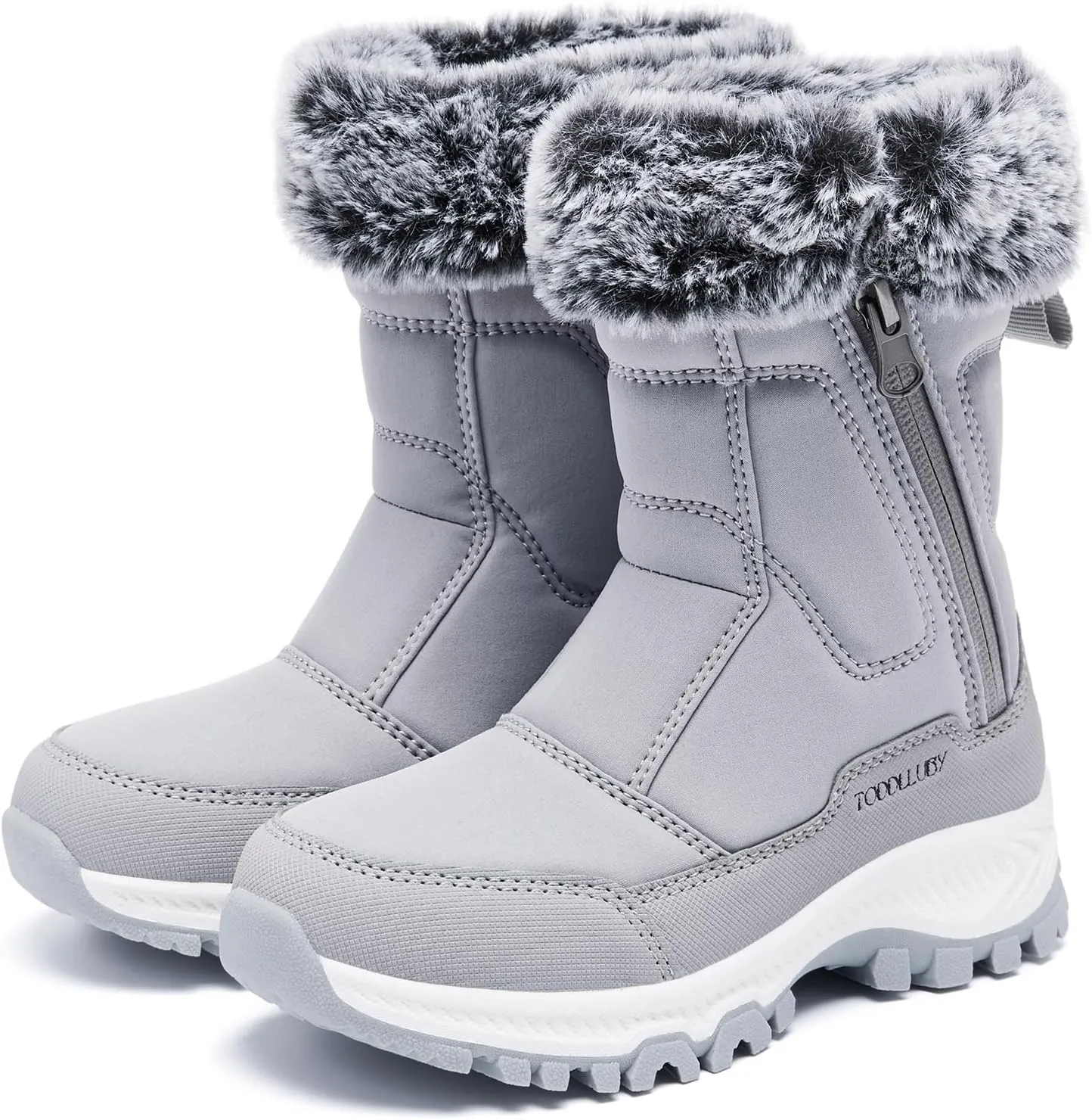 Boys Girls Kids Cute Snow Boots Waterproof Slip Resistant Outdoor Winter Boots Shoes Little Kid/Big Kid