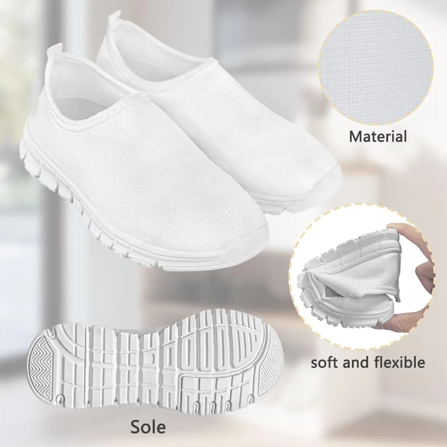 Boys Running School Shoes Funny Print Kids Casual Sneakers for Travel