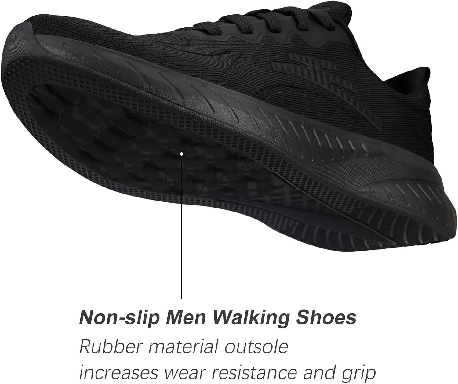 Breathable Running Shoes for Men Anti-Slip Mens Athletic Shoes Lightweight Mens Slip-On Walking Sneakers for Gym Jogging Sports and Workout