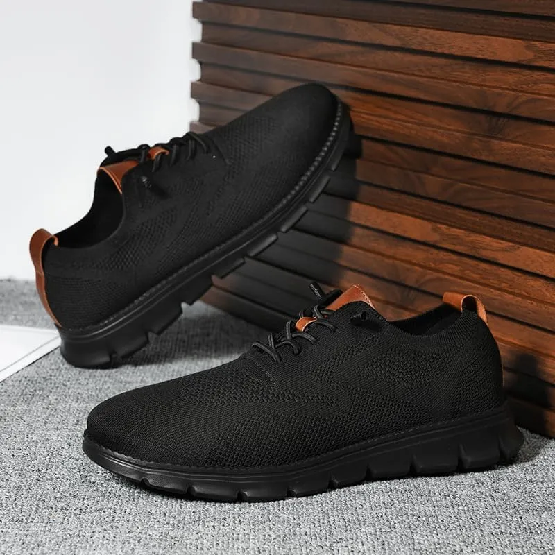 Breeze Shoes for Men Comfortable Oxfords Lace-Up Lightweight Casual Walking wearbreeze Urban Dress Shoes Breathable Upper