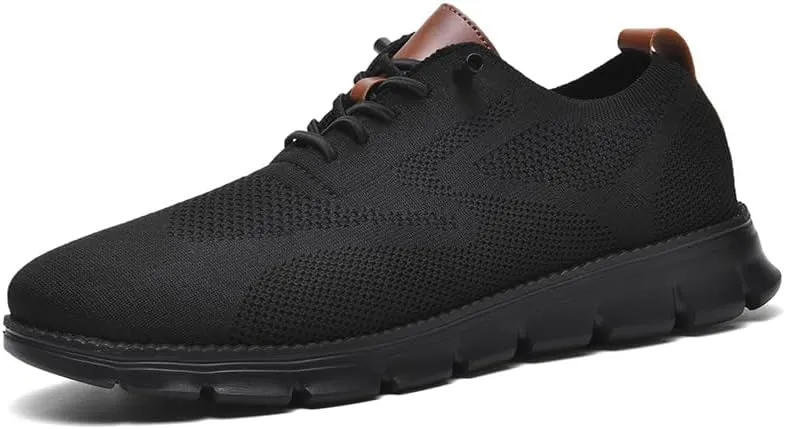 Breeze Shoes for Men Comfortable Oxfords Lace-Up Lightweight Casual Walking wearbreeze Urban Dress Shoes Breathable Upper