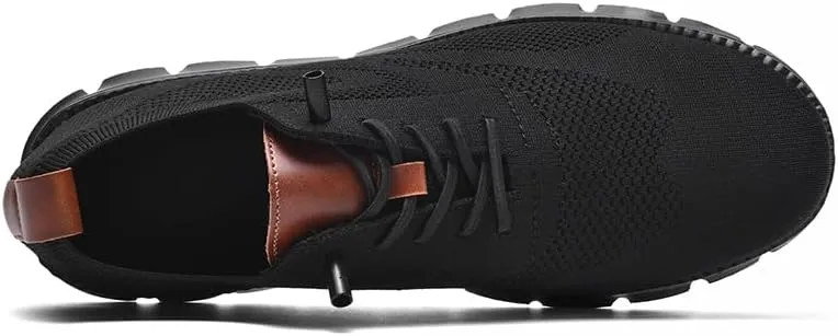 Breeze Shoes for Men Comfortable Oxfords Lace-Up Lightweight Casual Walking wearbreeze Urban Dress Shoes Breathable Upper