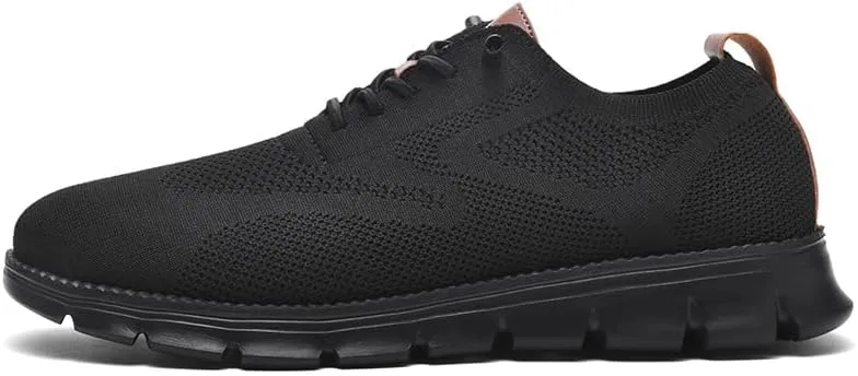 Breeze Shoes for Men Comfortable Oxfords Lace-Up Lightweight Casual Walking wearbreeze Urban Dress Shoes Breathable Upper