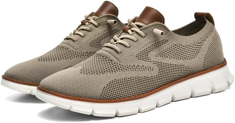 Breeze Shoes for Men Comfortable Oxfords Lace-Up Lightweight Casual Walking wearbreeze Urban Dress Shoes Breathable Upper