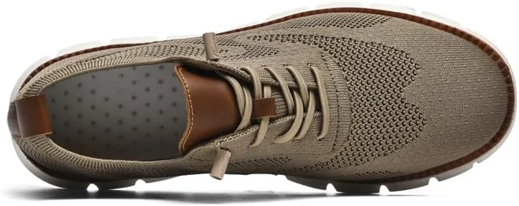 Breeze Shoes for Men Comfortable Oxfords Lace-Up Lightweight Casual Walking wearbreeze Urban Dress Shoes Breathable Upper