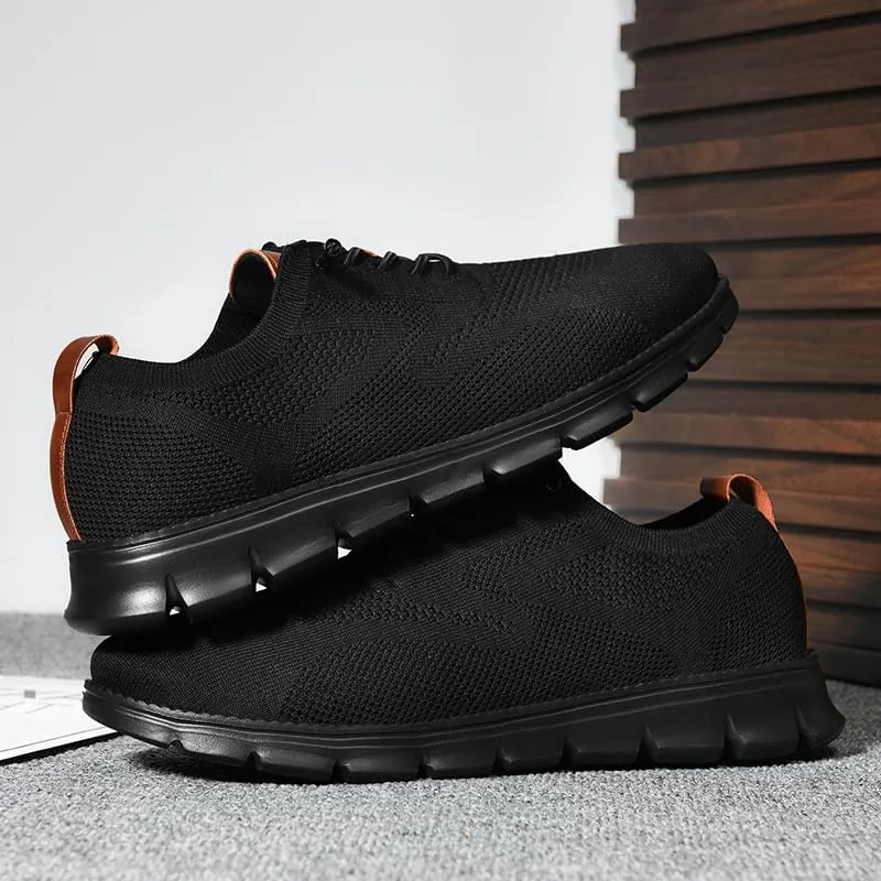 Breeze Shoes for Men Comfortable Oxfords Lace-Up Lightweight Casual Walking wearbreeze Urban Dress Shoes Breathable Upper
