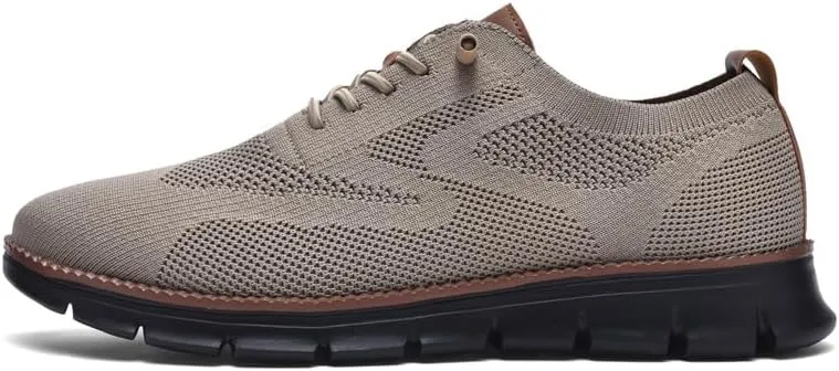 Breeze Shoes for Men Lightweight Casual Fashion Walking Shoes Comfortable Oxford Mens Business Classic Urban Dress