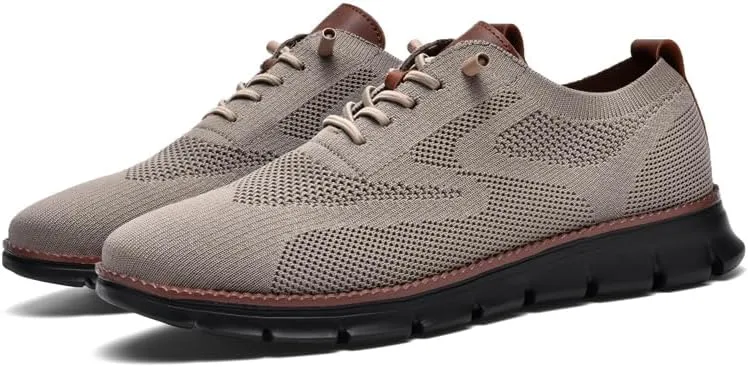 Breeze Shoes for Men Oxfords Lace-Up Lightweight Casual Walking Shoes Comfortable Dress Shoes for Men