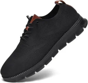 Breeze Shoes for Men Oxfords Lace-Up Lightweight Casual Walking Shoes Comfortable Dress Shoes for Men