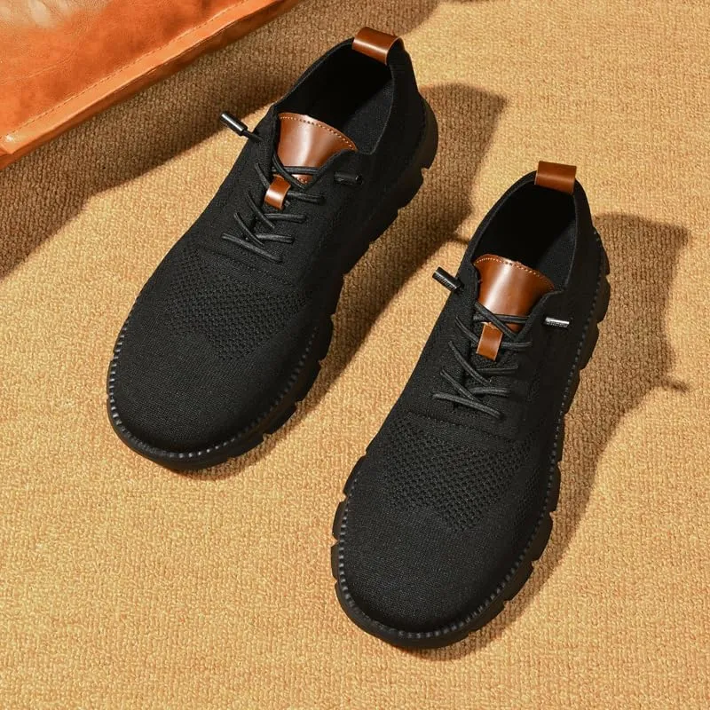Breeze Shoes for Men Oxfords Lace-Up Lightweight Casual Walking Shoes Comfortable Dress Shoes for Men